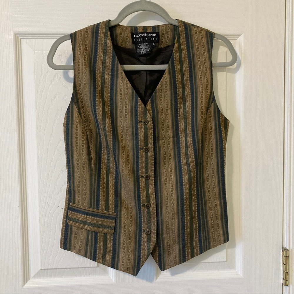 Vintage Liz Claiborne Collection sz 4 vest